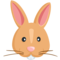 Rabbit Face emoji on Messenger